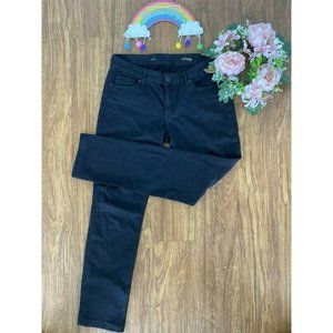 Express Women's Mia Ultra Skinny Size 6 Black Jeans Nice Embellished Pockets EUC